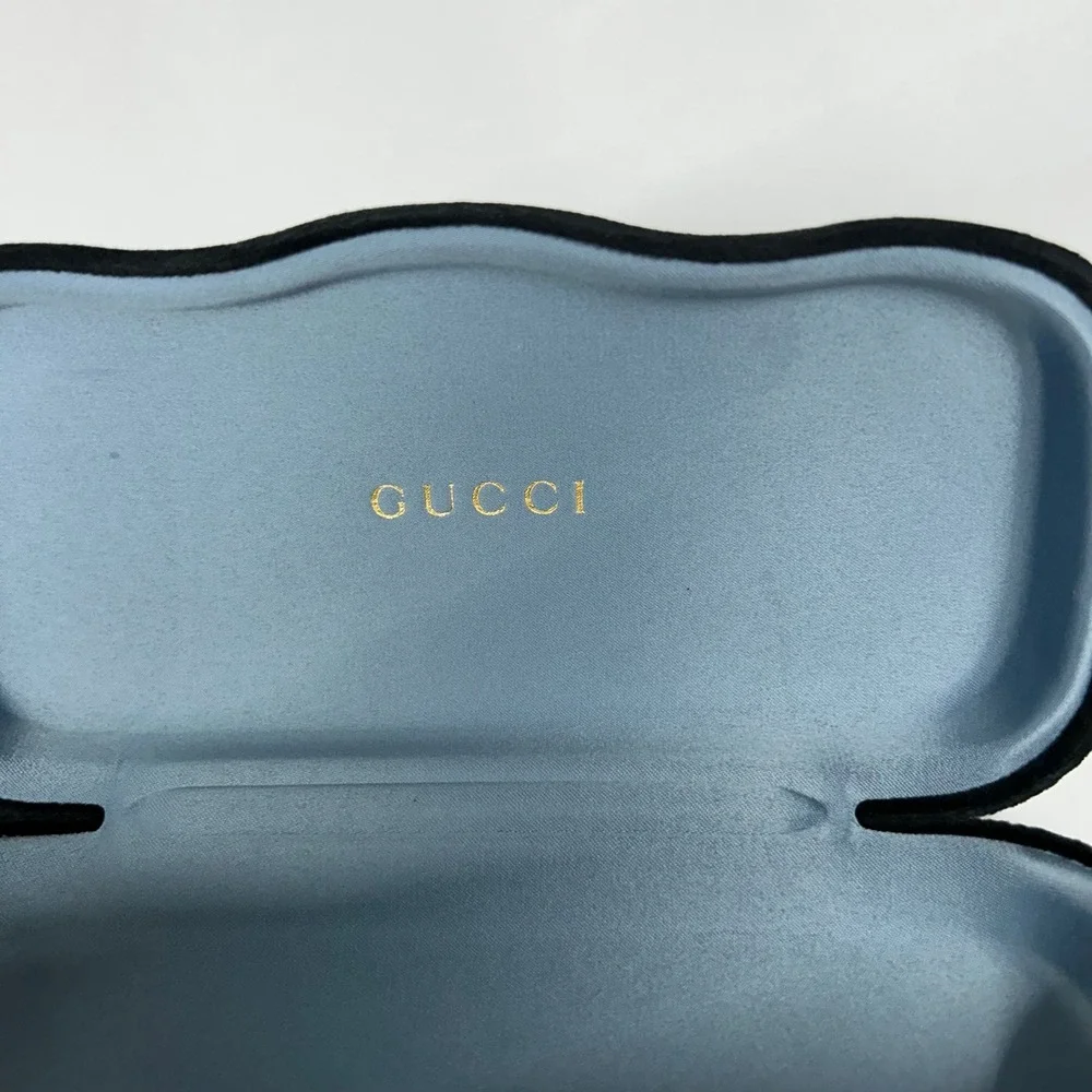Gucci Black Velvet Hard Shell Sunglasses Case Eyeglasses Case Only